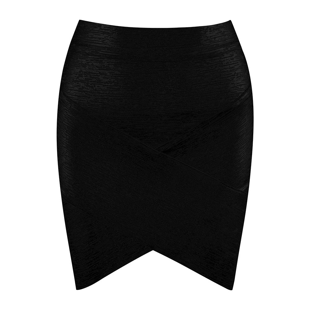 Women's Bronzing Bandage Fashionable Elegant Sheath Skirts