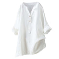 Women's Color Stand Collar Button Long Sleeve Tops
