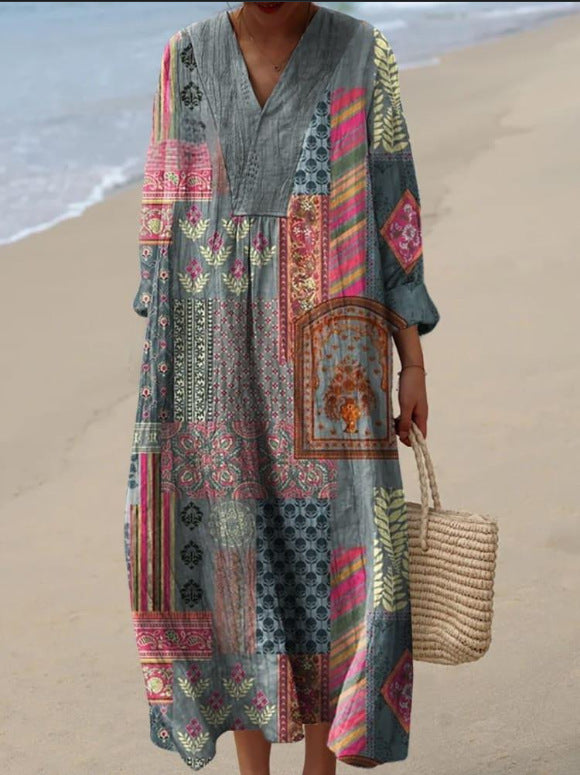 Autumn Long Sleeve Creative Casual Loose Dress