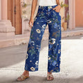 Pattern Straight High Waist Vintage Random Print Loose Jeans