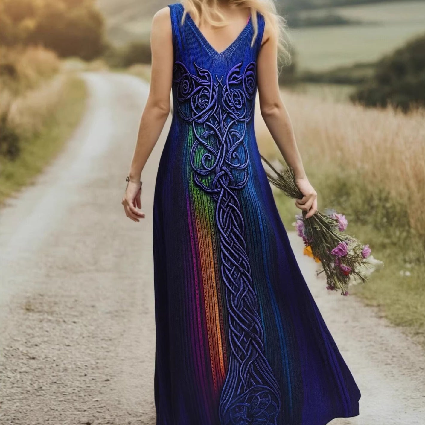 Women's Loose Lifelike Printing Vacation Leisure Elegant Beautiful Dress