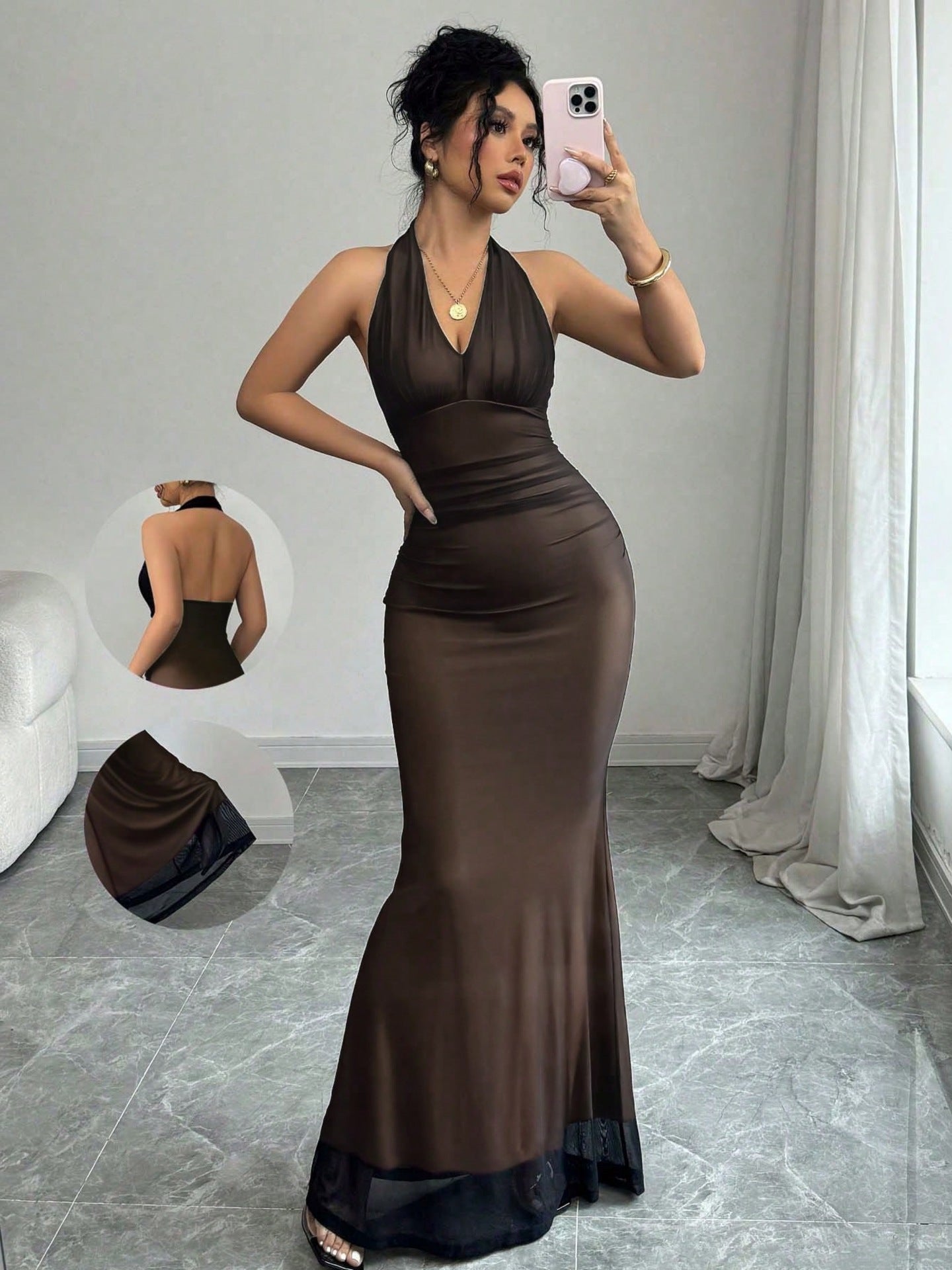 Women's Creative Style Summer Street Sexy Mesh Pullover Skirts