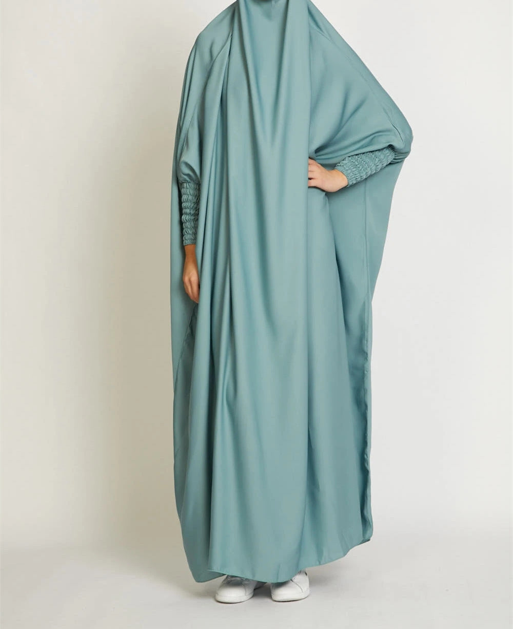 Women's Robe Solid Color Loose Malay Dress