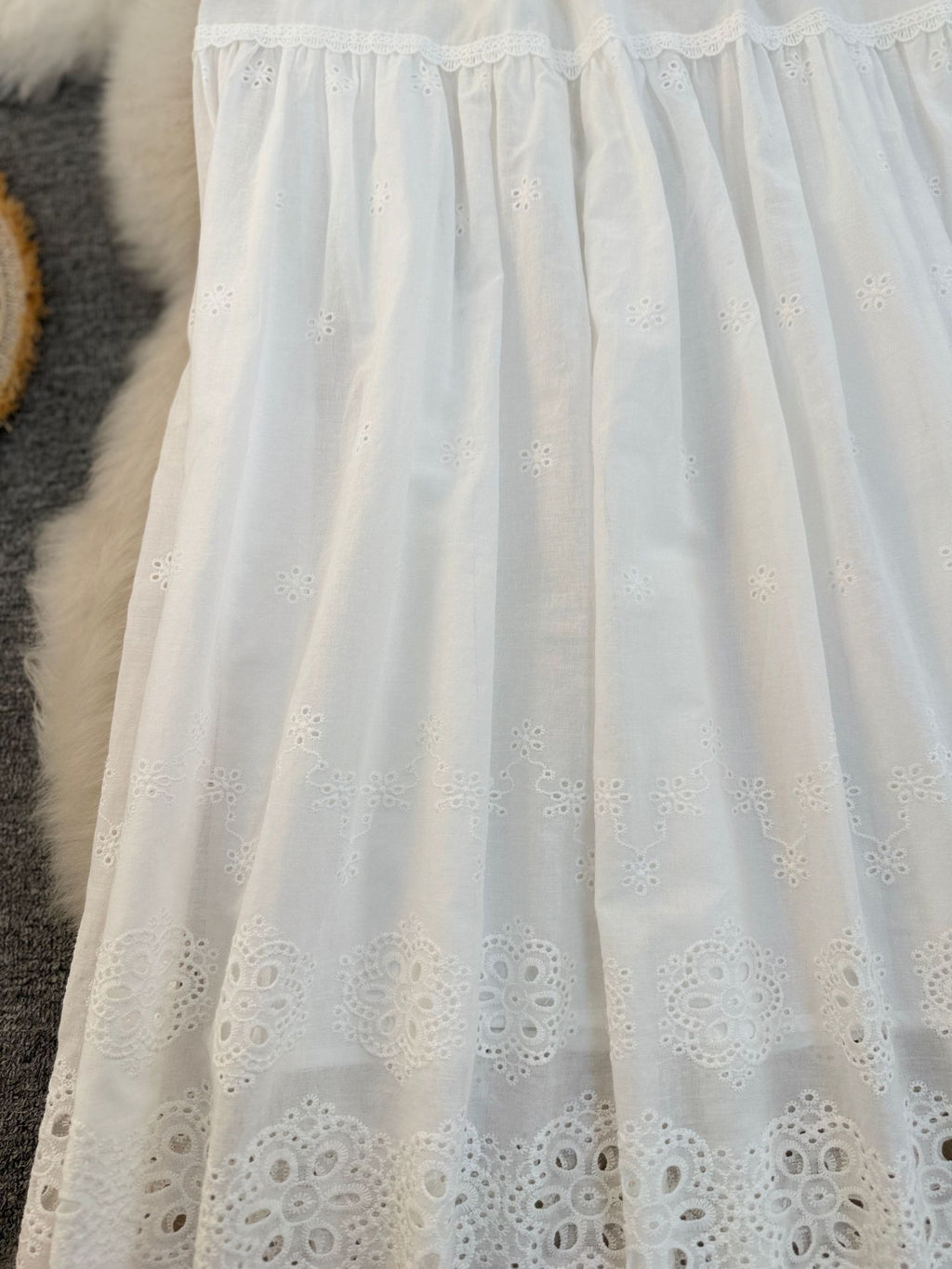 Korean Style Stitching Big Swing High Waist Slimming A- Line Skirt