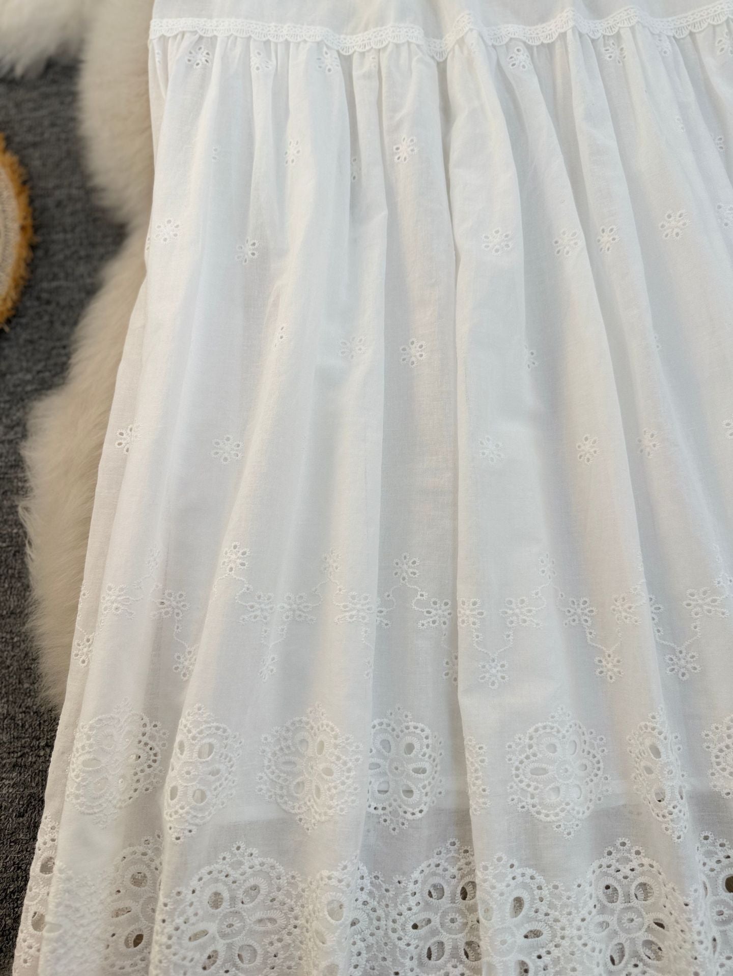 Korean Style Stitching Big Swing High Waist Slimming A- Line Skirt