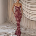 Women's Hip With Wrapped Chest Long For Dress