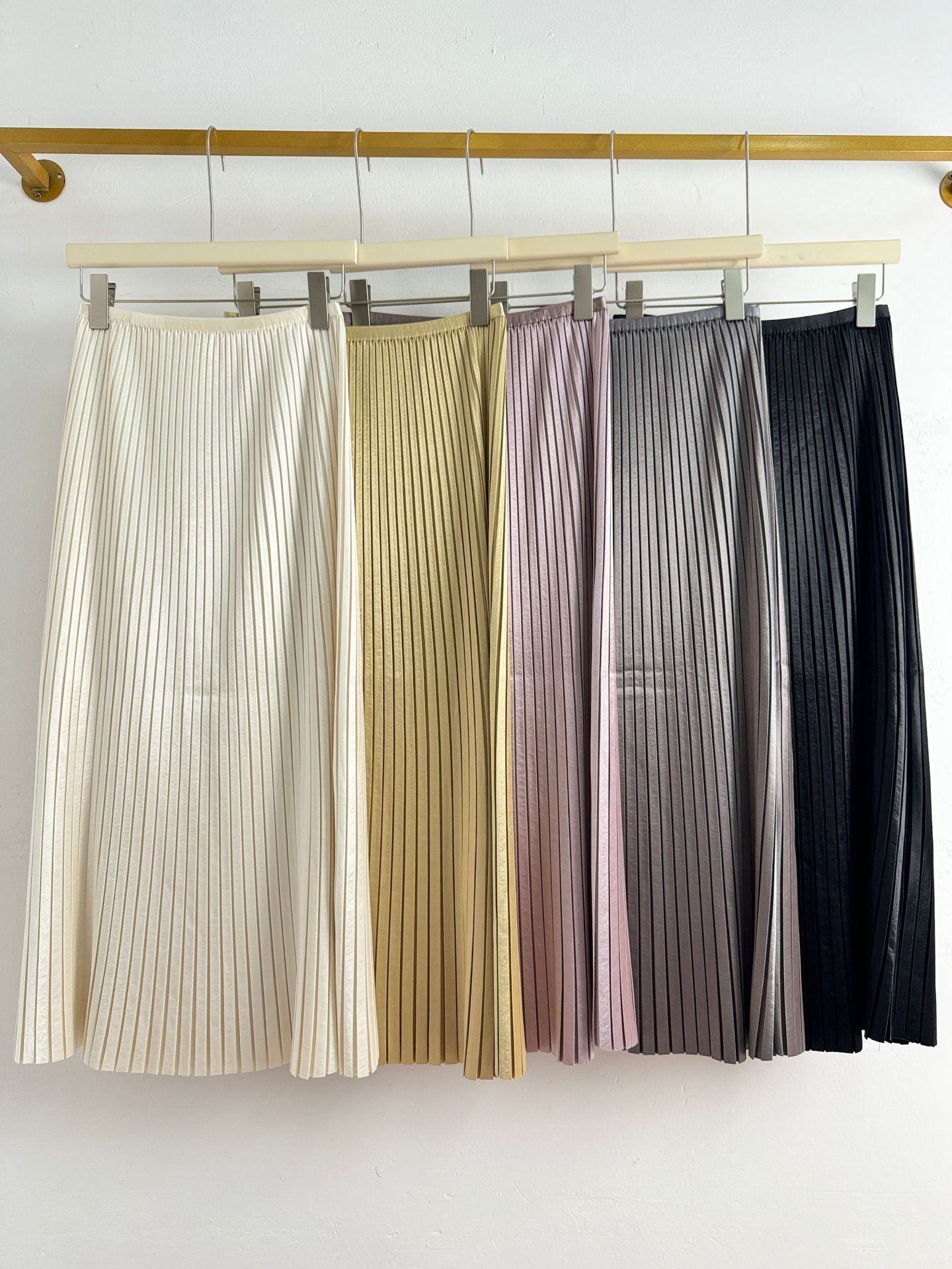 Light Luxury Pleated Vacation Style Ball A- Skirt