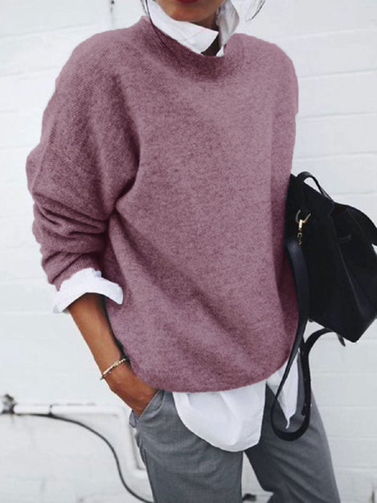 Classy Two-piece Collar Long Sleeve Outside Suits