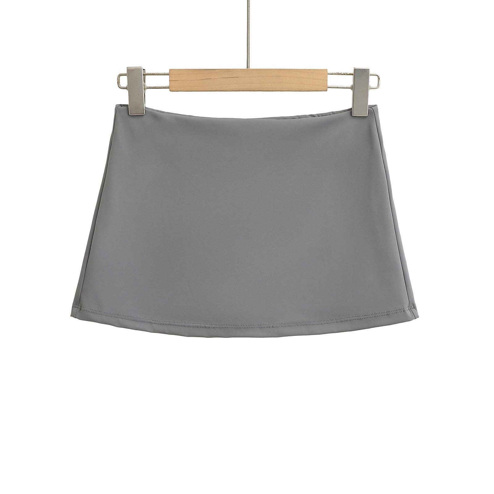 Spring Solid Color Simple Basic Yoga Sheath With Skirts