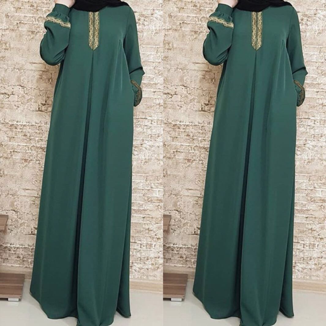 Classic Boutique Ethnic Print Loose Long Dress
