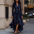 Creative Fashion Women's Elegant Ruffles Long Dress