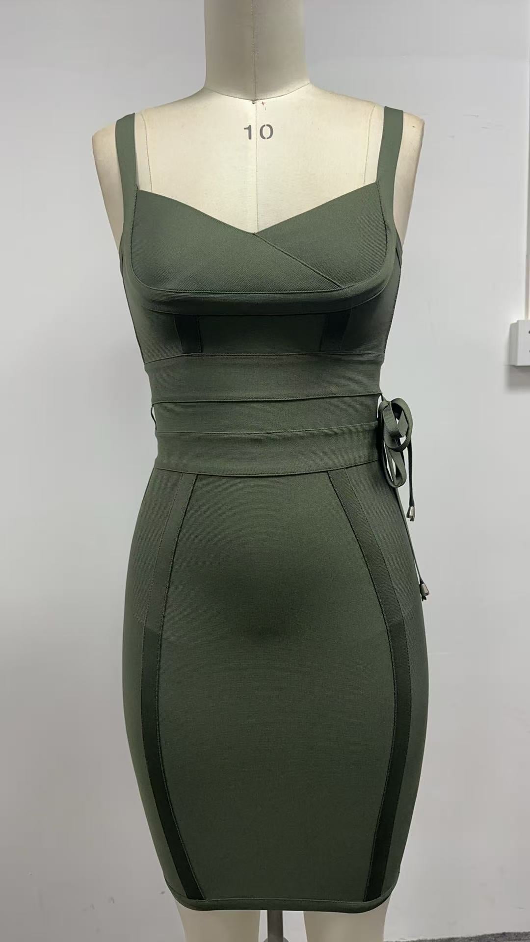 Bandage One-piece Lady's Belt Sexy Sheath Skirts