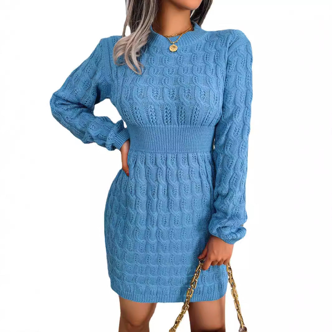 Women's Casual Twist Waist Sheath Base Dress
