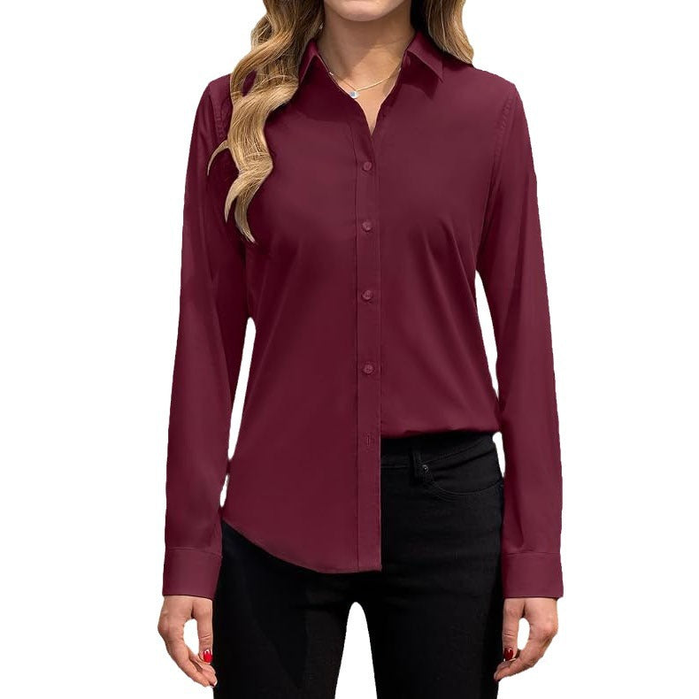 Women's Collar Shirt Loose Fashion Temperament Pure Blouse