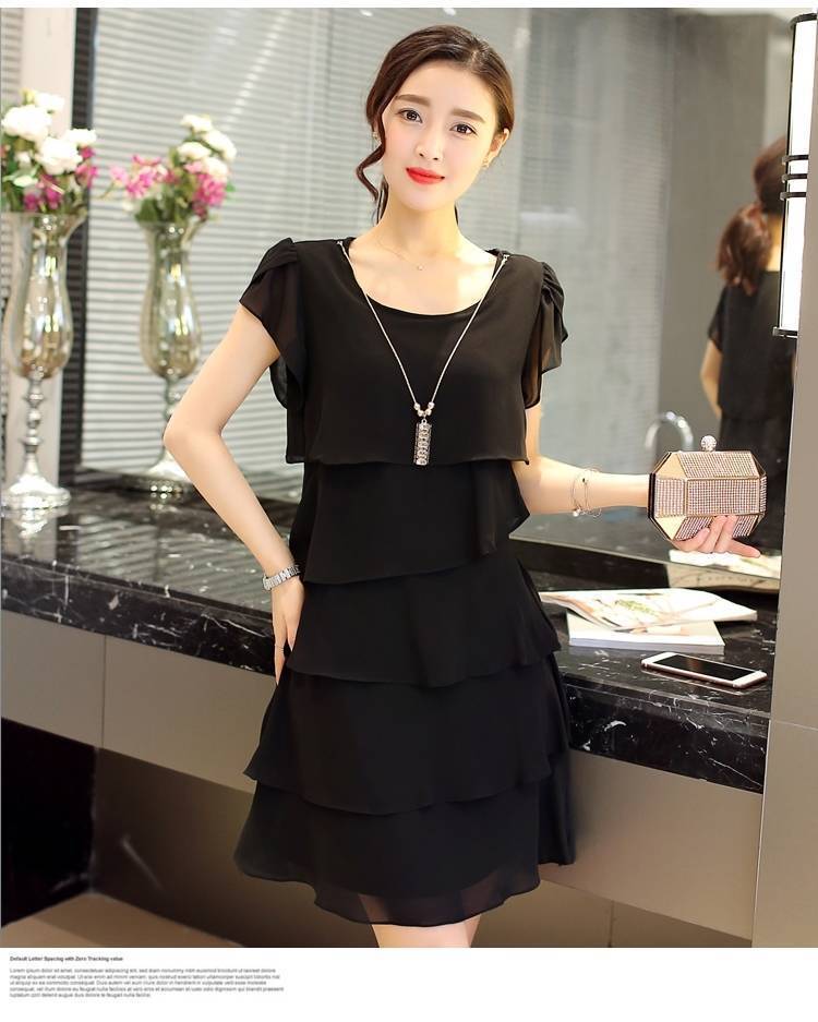 Women's Summer Sleeve Fashion Style Midi Skirts