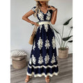 Trendy Popular Versatile Fashion Printed Long Dress