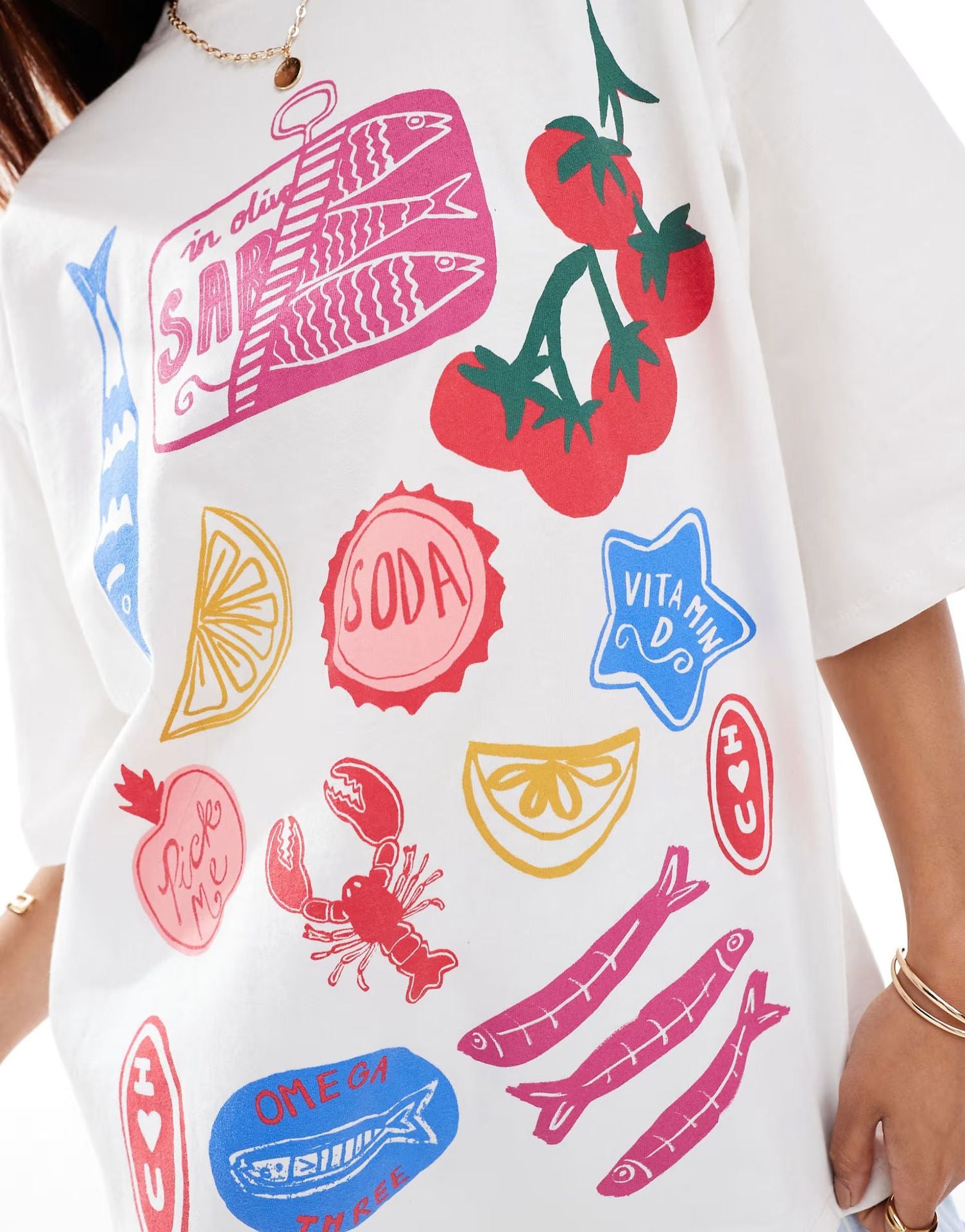 Women's Summer Printed Casual Round Neck Women's T-shirt