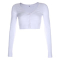 Women's Split Cuff Sexy Bare Midriff Slim Women's Sweater