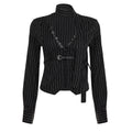 Hot Style Lace Patchwork Stripes Shirt Women's T-shirt
