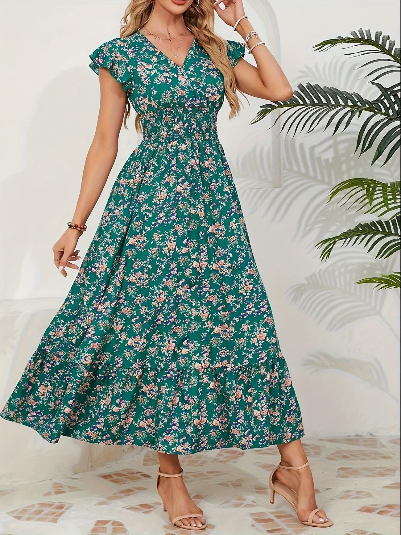 Classic New Charming Printed French Floral Skirts
