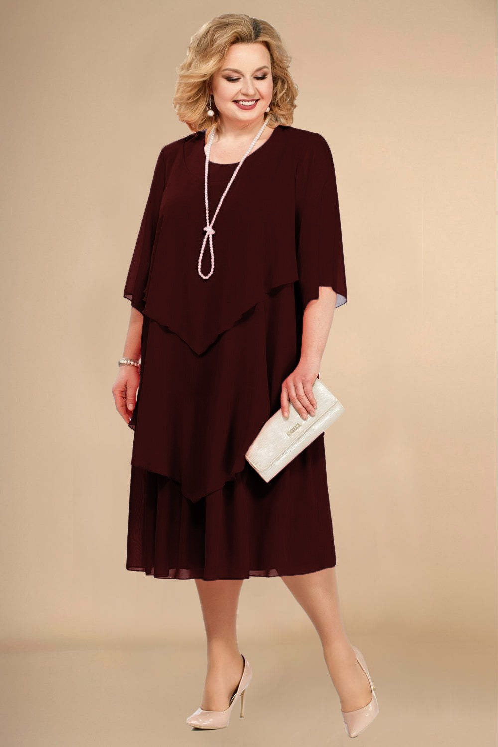 Trendy Versatile Durable Chiffon Mom Beach Dress