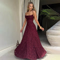 Women's Elegant Lace Sexy Backless Spaghetti Straps Dress