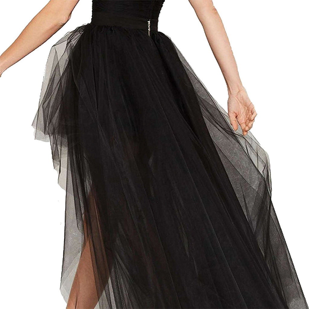 Swallowtail Dress Tulle Sexy Black Front Shorts