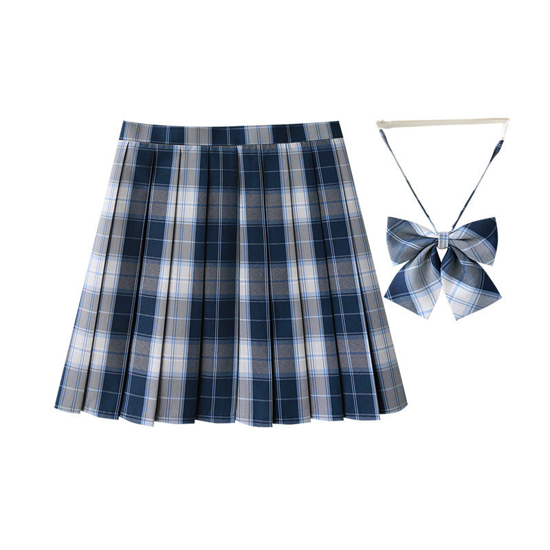 Women's Plaid Pleated Half-length High Waist Plus Size