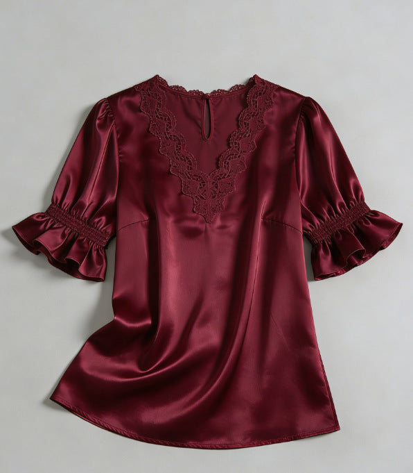 Versatile Beautiful Women's Ruffled For Shirt Blouse