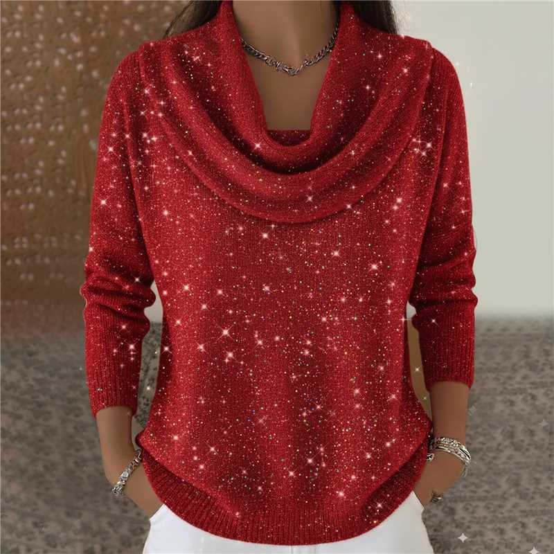 Cool Innovative Women's Solid Color Long-sleeved Sweaters