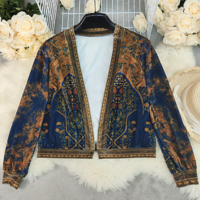 Women's Autumn Retro Bohemian Long Sleeve Blouse