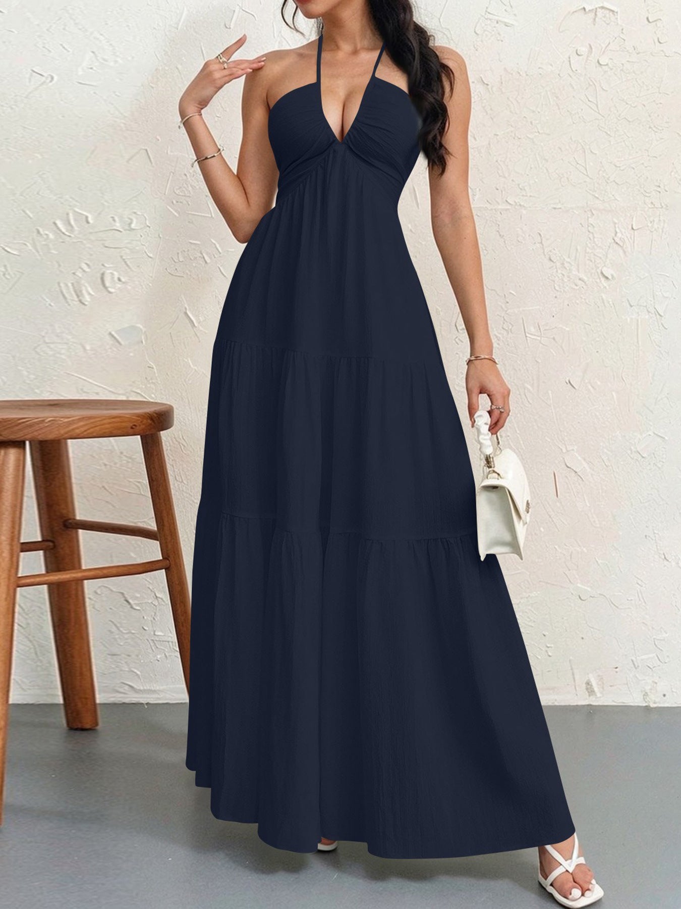Unique Trendy Versatile Women's Summer Halter Dress