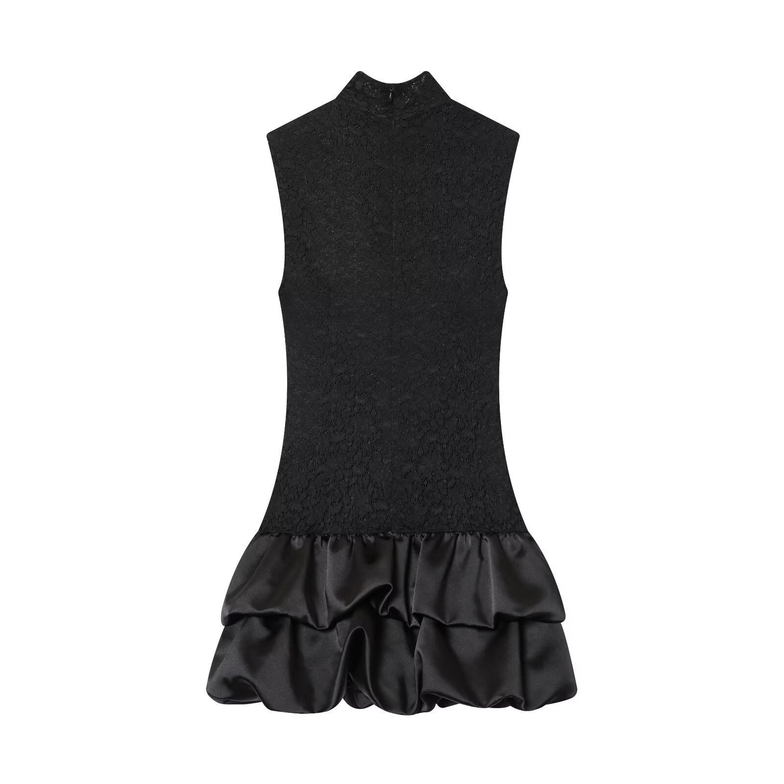 Glamorous Women's Fashion Stitching Lace Puff Skirts