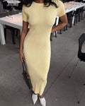 French Summer Design Advanced Sense Minority Slim Fit Long Dress