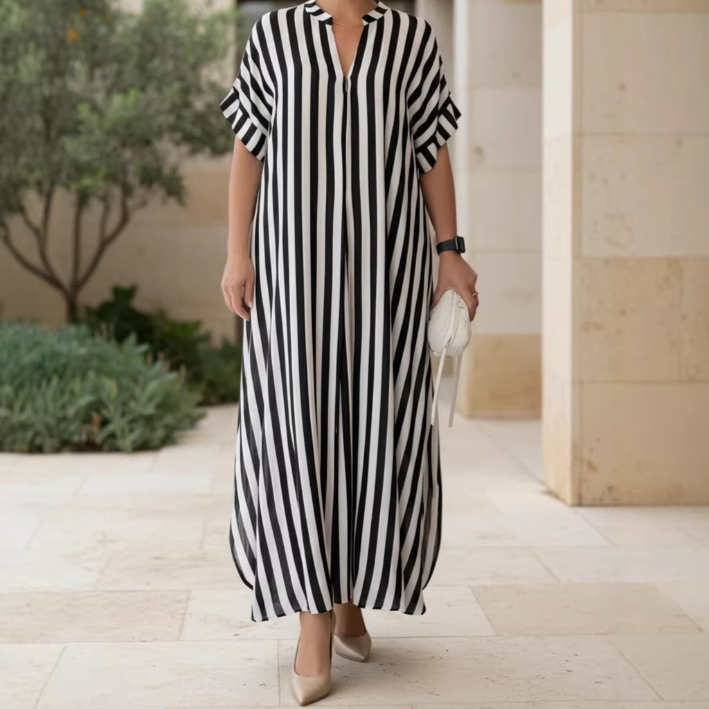 Popular Classy Stylish Striped Beach Casual Dress