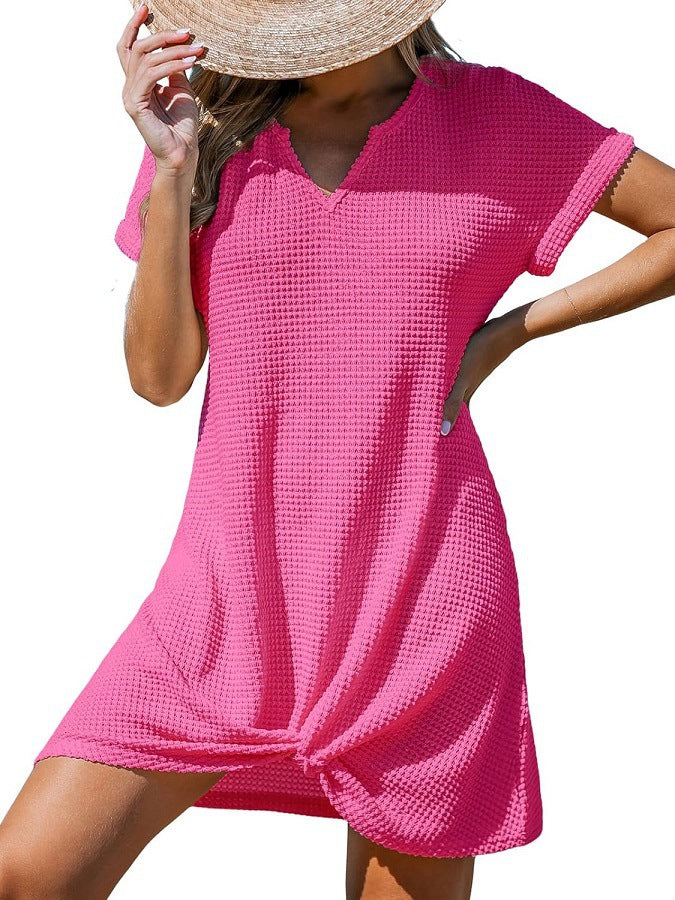 Women's Beach Sun Protection Casual Twist Dress