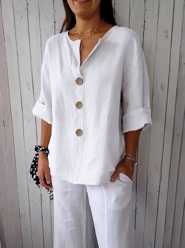 Women's Summer Loose Comfort Casual Cotton Linen Tops