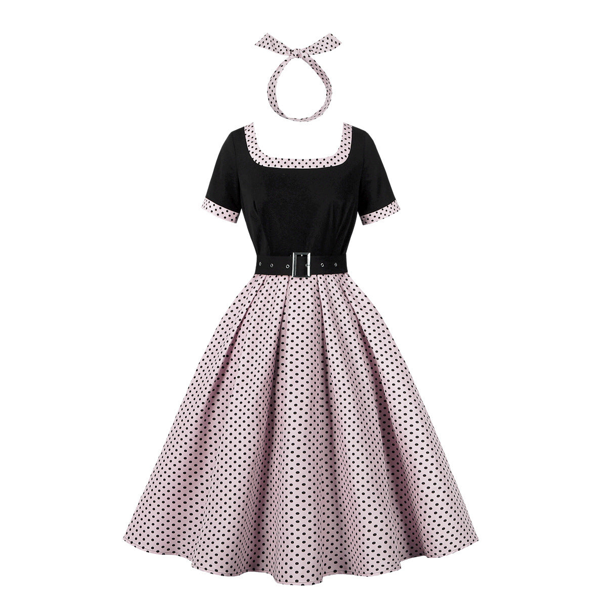 Women's Elegant Retro Party Court Polka Dot Dress