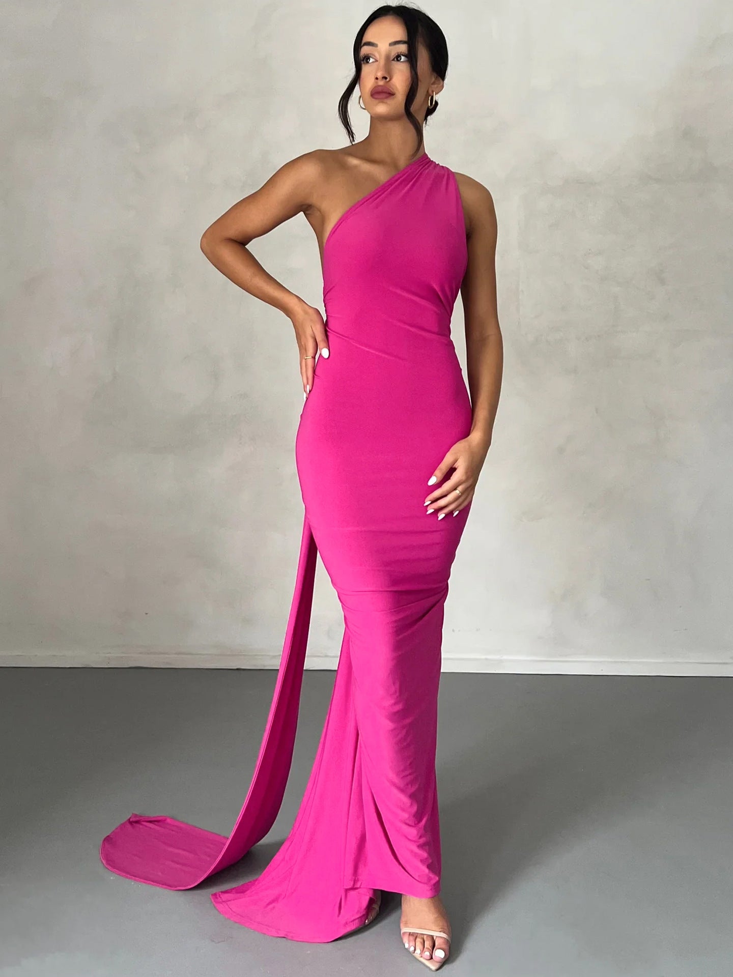 Women's Summer Sexy Backless Pleated Slim Sleeveless Elegant Dress