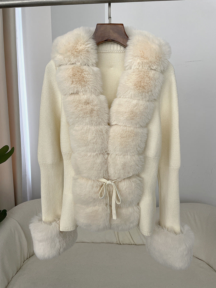 Fashion Beautiful Women's Fur Imitation Fox Coats