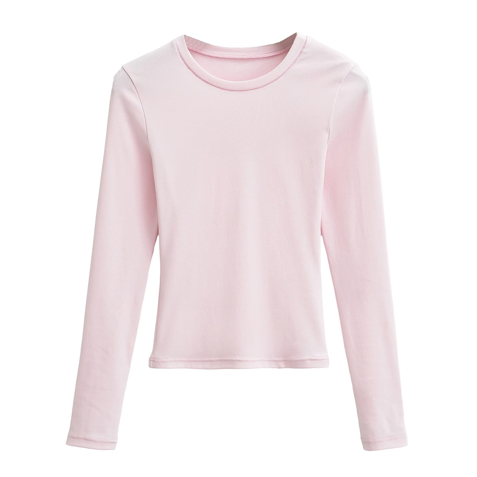 Hot Simple Basic Casual Round Neck Women's T-shirt