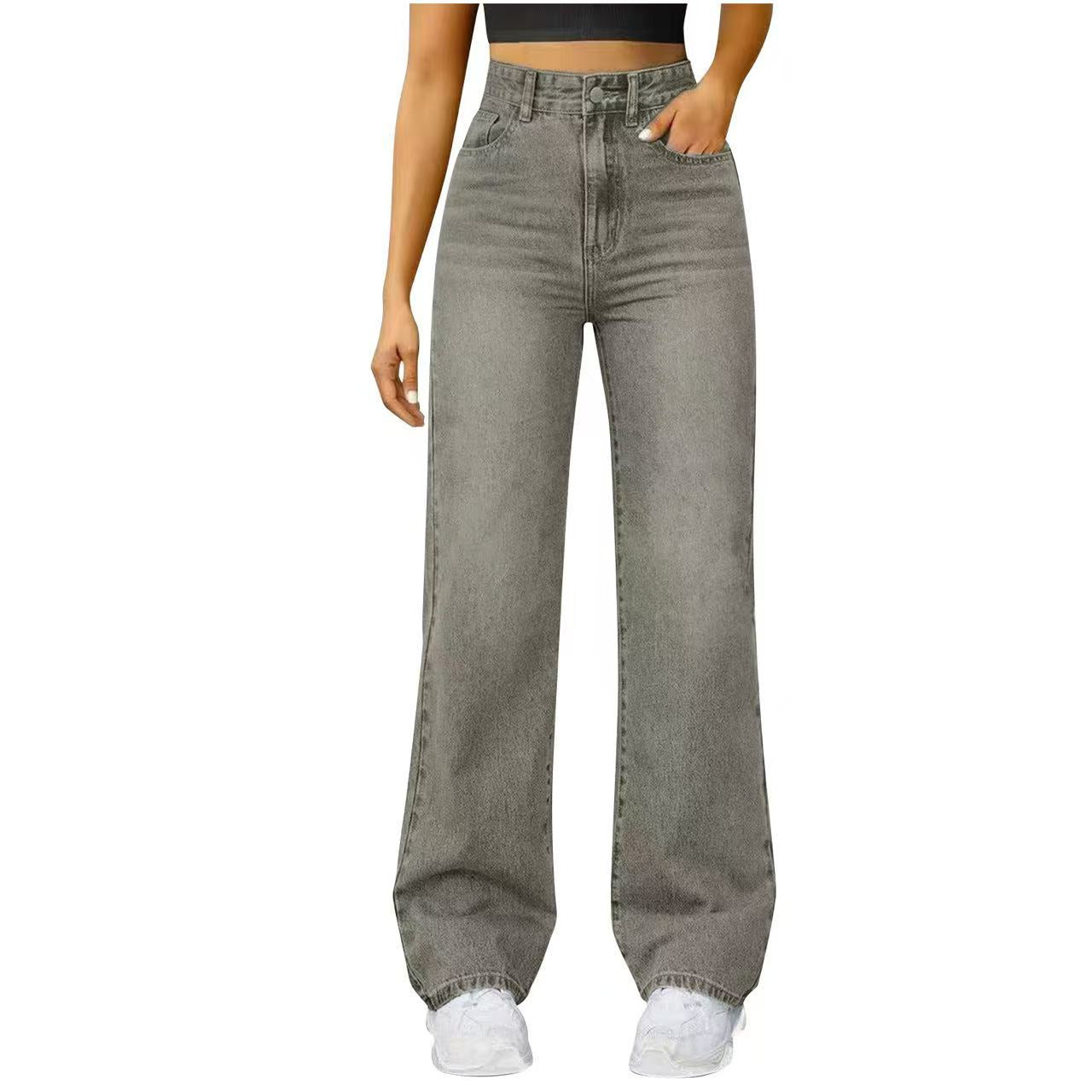 Glamorous Graceful New Women's Loose Straight Jeans