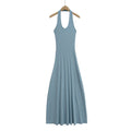 Summer Halter Slim Fit Collar Fashion Hip Fishtail Dress