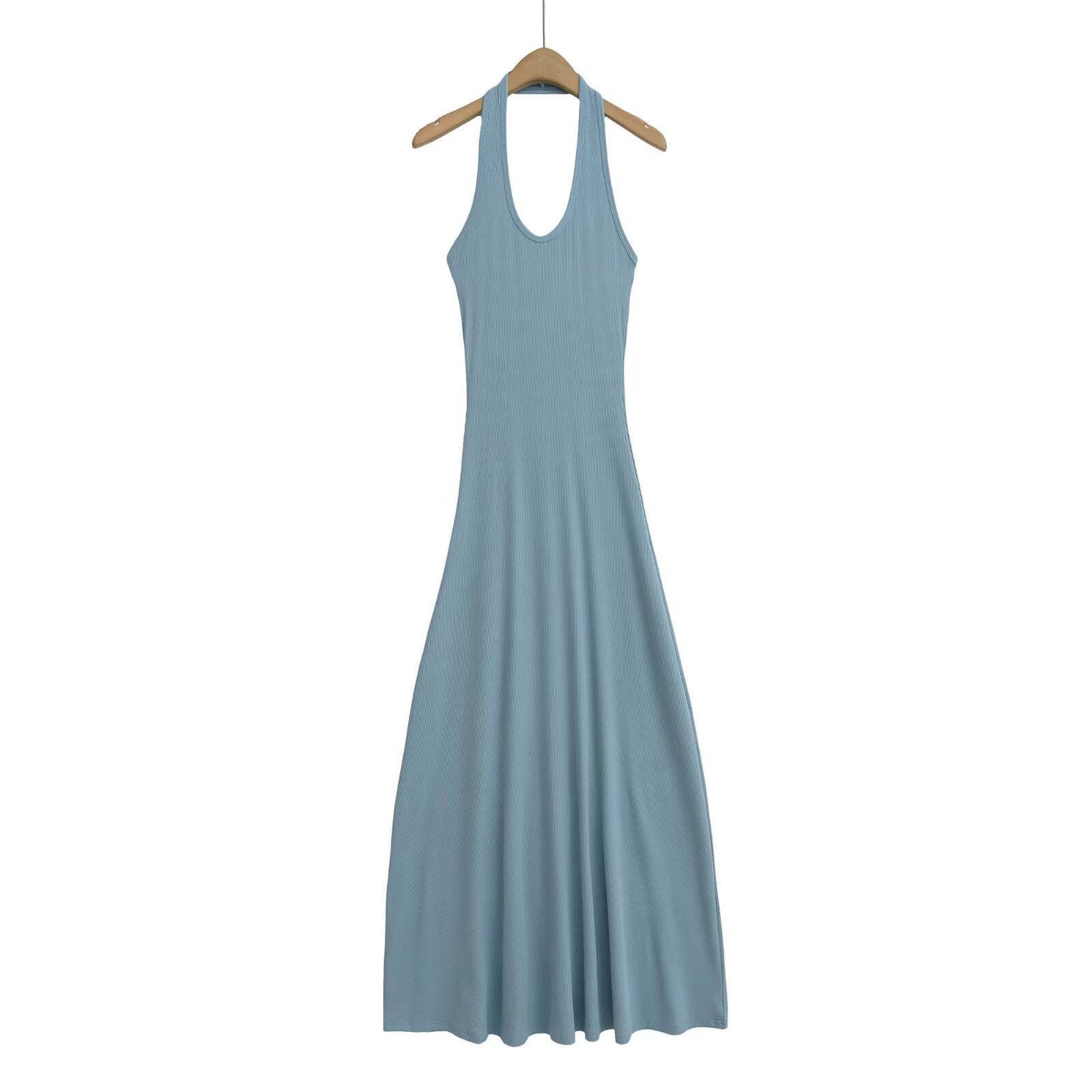 Summer Halter Slim Fit Collar Fashion Hip Fishtail Dress