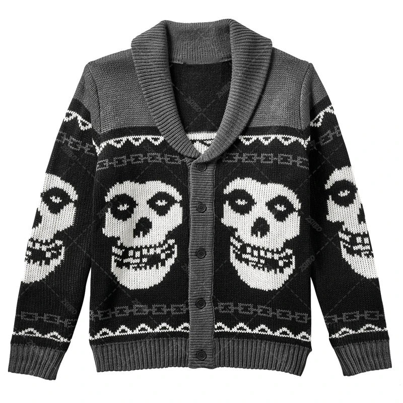 Male Female Personality Fashion Loose Lapels Women's Sweater