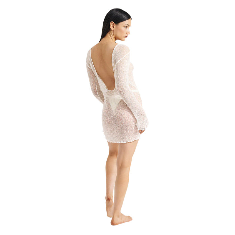Women's Fashion Sexy Beach Backless Hip Knitted Shorts