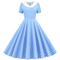 Comfortable Popular Polka Dot Print Swing Dress