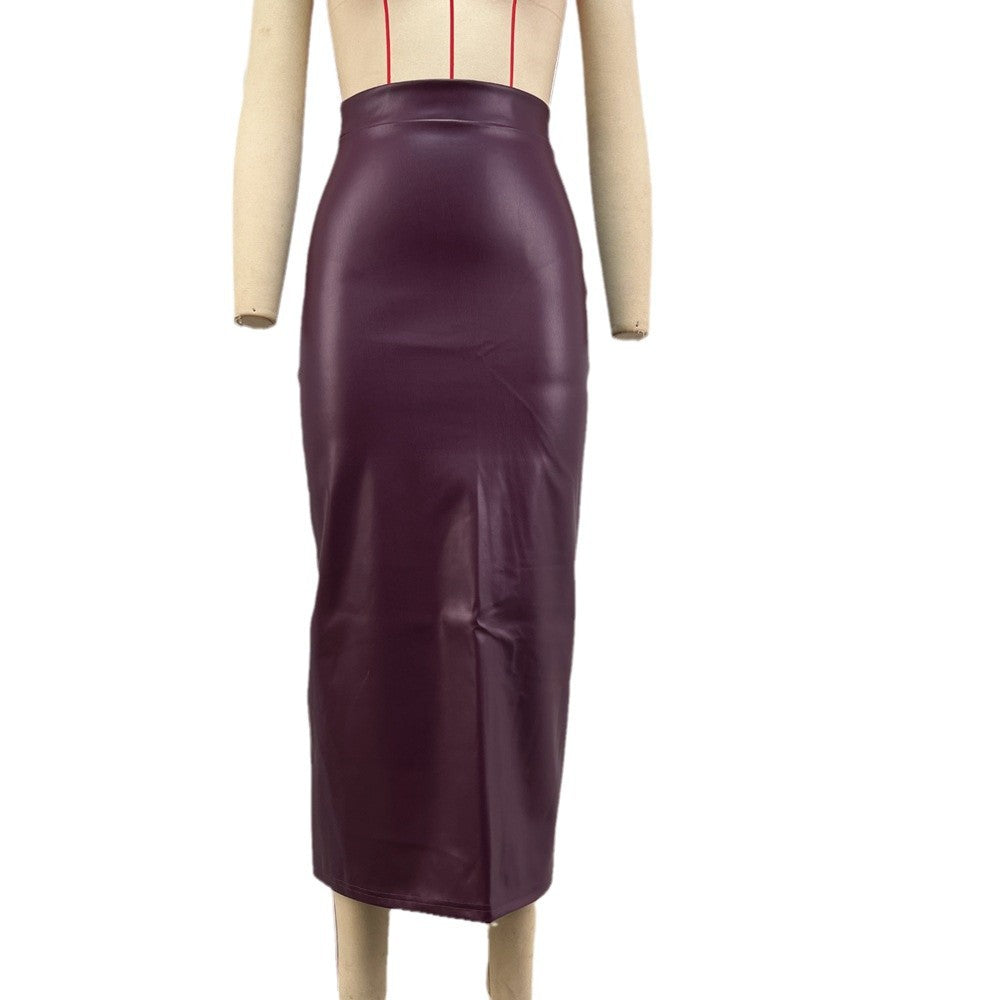 Leather Summer Fashion Sexy High Waist Skirt
