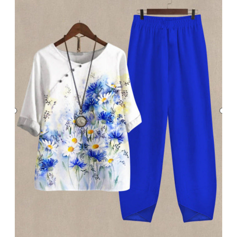 Women's Round Neck Half Sleeve Shirt Digital Women's T-shirt