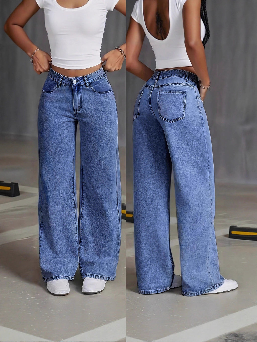 Women's Spicy Style High Waist Straight Loose Pants